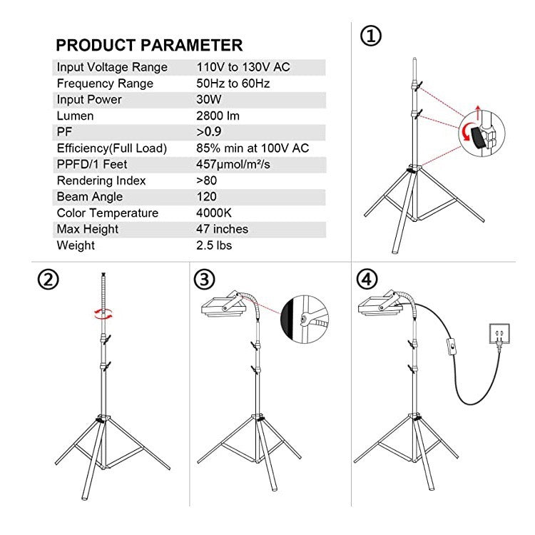 BountiGlow Lumina LED Floor Grow Light